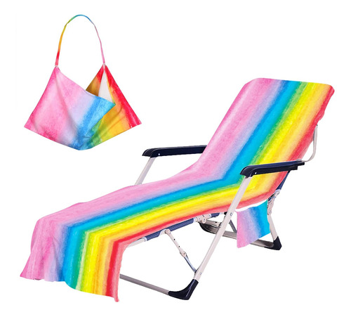 Funda Colorida Para Silla De Playa Con Bolsillos Laterales, 