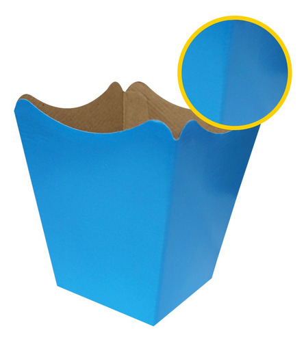 Imagem 1 de 1 de 10 Cachepô Grands Pote 15 Papel Flor Decoração Azul Celeste