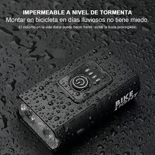 Luz Bicicleta Usb Recargable Delantera Y Trasera Hong Ipx6