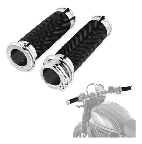 Puños Grip Moto Sportster Para Harley Davidson Honda Yamaha