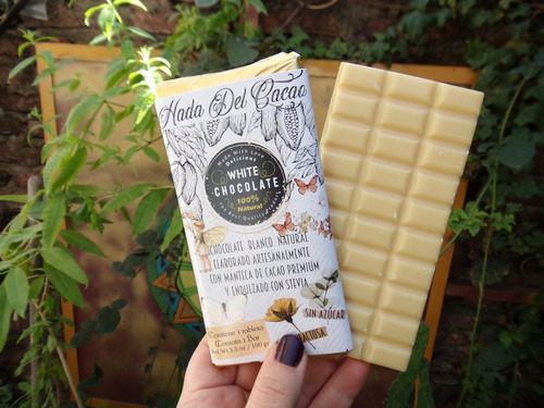 Imagen 4 de 8 de Chocolate Blanco Real Sin Azucar . Sin Tacc . Vegano . Keto