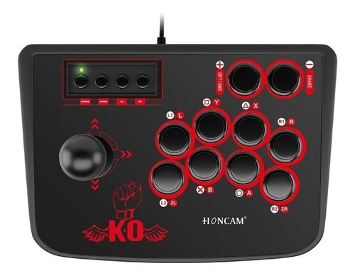 Arcade Fighting Stick Hc-j2003 Honcam Usb Para Pc Y Consolas