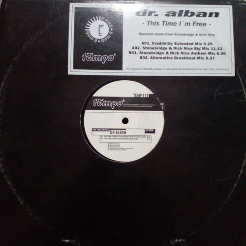 Dr. Alban This Time I'm Free Disco De Vinilo Lp Electronica 
