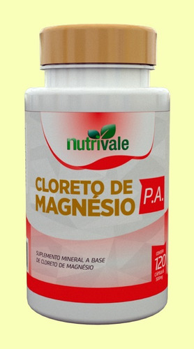 Cloreto De Magnesio P.a. Nutrivale 60 Cápsulas 500mg