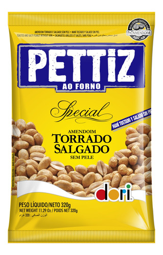 Amendoim Dori Pettiz Special Torrado 320 g