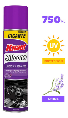 Silicona Para Cueros Y Tableros Aroma Lavanda 750 Ml Knauf