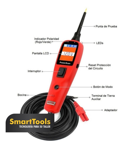 Imagen 4 de 6 de Punta Logica Autel Ps100 Probador Circuito