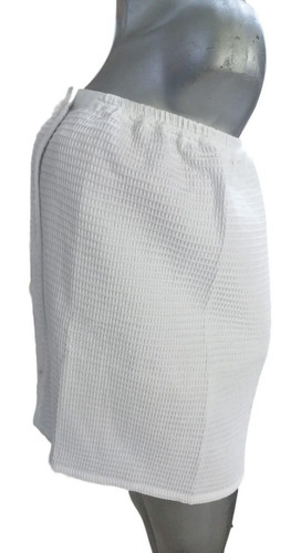 Bata Strapless Corta Tela Tipo Waffle Para Spa Blanca. 1 Pza. Fragancia Sin Tipo de envase Bolsa