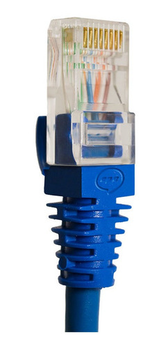 Imagem 4 de 5 de Cabo De Rede Patchcord Cat6 Sohoplus Azul 2,5 Metro Furukawa