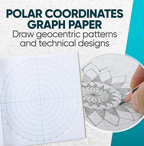 Koala Tools - Cuaderno De Bocetos De Cuadrícula Circular Con