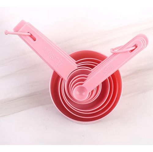 4 Conjunto De Cucharas Y Tazas Medidoras En Tono 4 Piezas