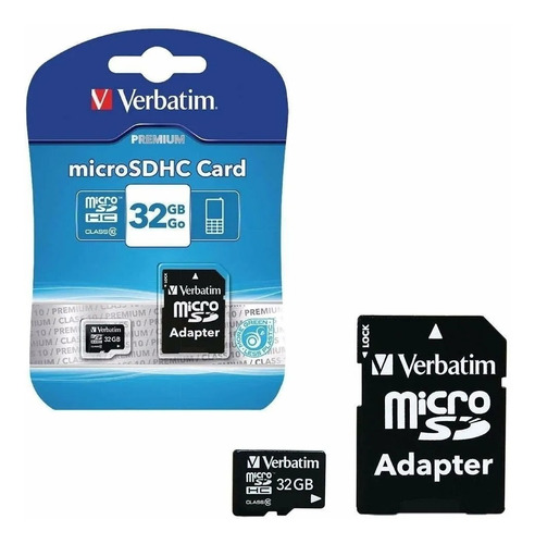Tarjeta Microsd Verbatim 32gb, Clase 10