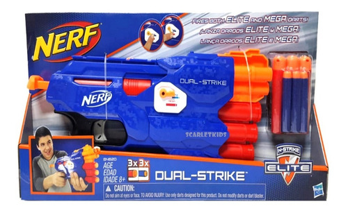 Nerf N-strike Elite Dual Strike + 6 Dardos Hasbro Original