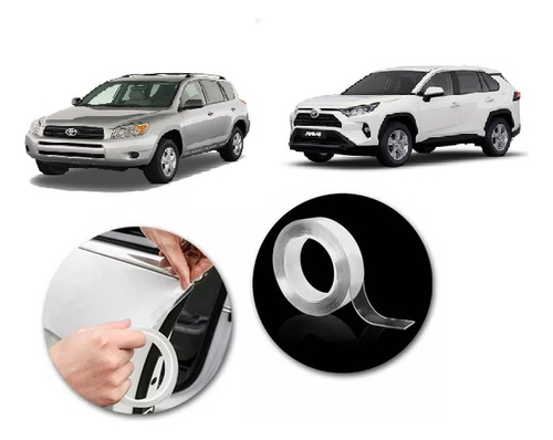 Salva Puerta Toyota Rav4 2019 Rollo Autoadhesivo 5mx20mm