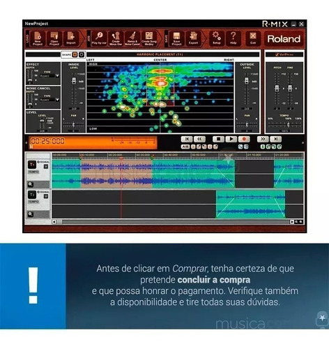 Roland R-mix Software Processamento De Áudio P/ Mac Pc iPad