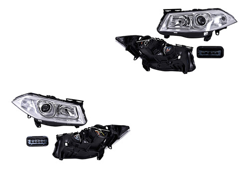 2 Faros Delanteros Depo Renault Megane Del 2007 Al 2010