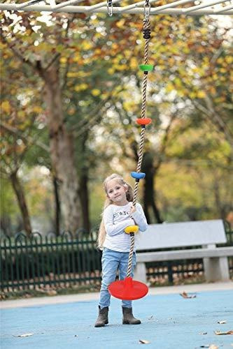 Cuerda De Escalada Para Arboles Con Discos Multicolor Niños