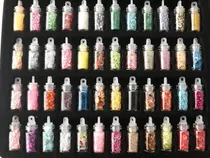 Comprar Glitter , Mostacillas Lentejuelas Joyeria, Resina 48 Frascos