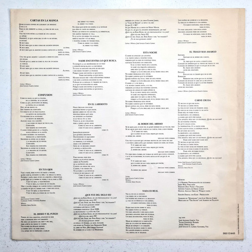 091 - Doce Canciones Sin Piedad (1989) España - Vinilo / Lp (Usado)