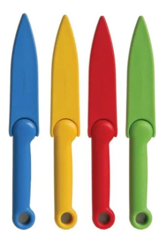 Set De 4 Cuchillos De Colores Con Funda Progressive Color Multicolor