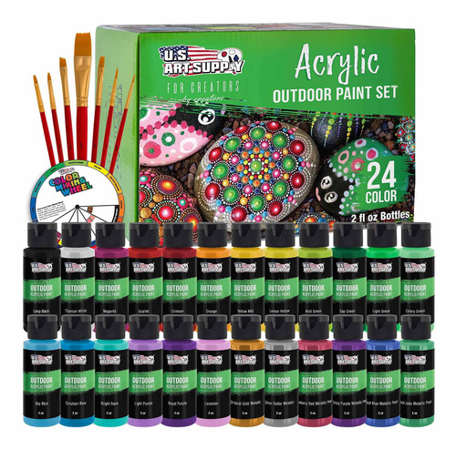 U.s. Art Supply Juego Profesional De 24 Colores De Pintura A