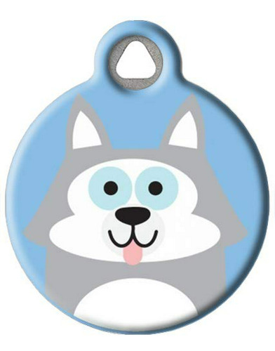 Placa De Identificación Personalizada Para Perros Husky - 1.
