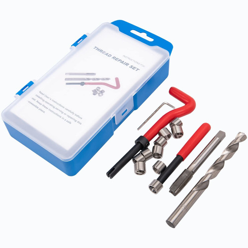 Asdfght Kit Reparacion Rosca M10x1.25 Metrica Sae Helicoidal