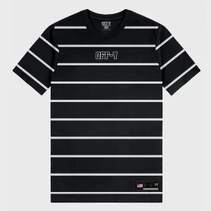 Camiseta Streetwear Off-y Listrada Black White