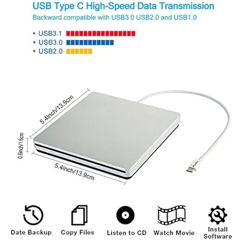 Usb-c Superdrive - Lector Externo De Dvd/cd Y