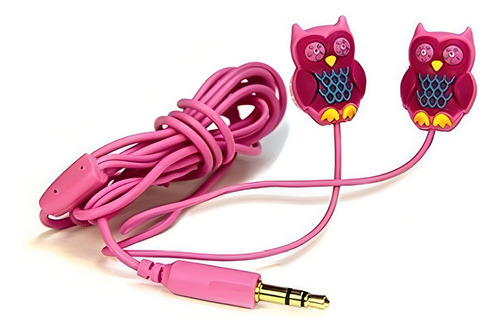 As cores das corujas dos fones de ouvido podem variar