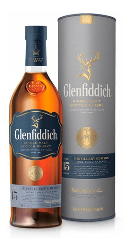 Whisky Glenfiddich 15 Años Distillery Edition 1000ml Estuche