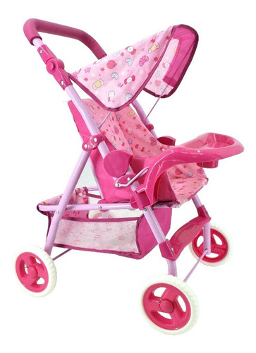 Carriola Para Muñeca Ideal Para Niñas Pequeñas Color Rosa