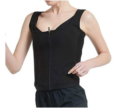 Camiseta Termoactiva Con Cierre Mujer Ejercicio Fitness