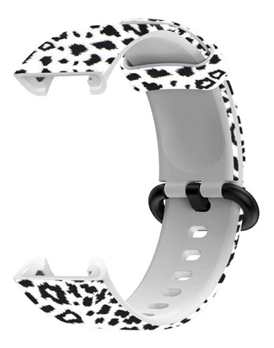 Correa Tpu Para Xiaomi Mi Watch Lite & Redmi - White Leopard