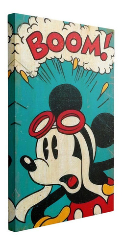 Cuadro Vintage Poster Mickey Mouse Boom 50x75
