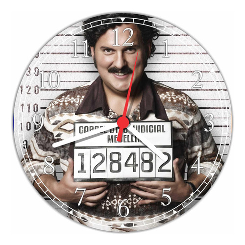 Relógio Parede Pablo Escobar Salas Decoração Quartz