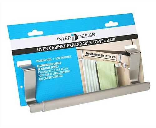 Barra Extensible Porta Toallas De Acero Inoxidable De 23 Cm