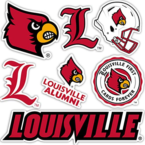 Calcomanía De Universidad De Louisville U Of L Cards C...
