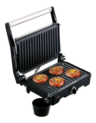 Imagen 2 de 2 de Parrilla Compacta Y Prensa Panini Rojo Sw3315mx T-fal