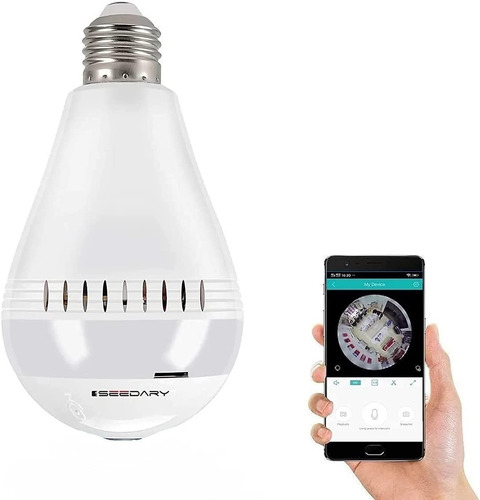 Sedary Cámara Seguridad Espía Wifi Tipo Ojo De Pez 1080p Ev