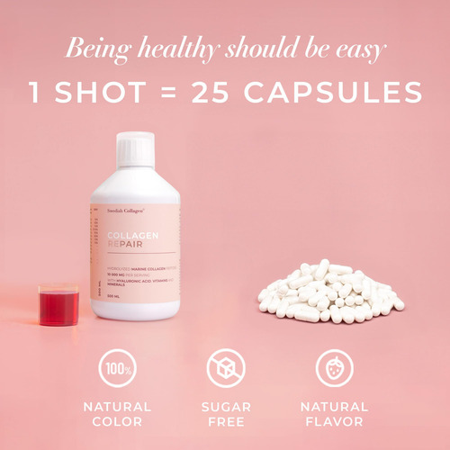 Colágeno Sueco - 10000mg Colágeno Reparación 500ml I Dzwlv