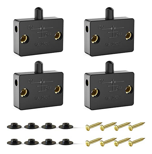 4 Pcs Cabinet Door Switch,closet Light Switch For Wa...