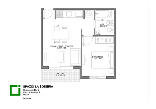 Departamento 3 Ambientes En Venta Santos Lugares