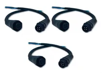 Comprar Conector Roscado Macho Hembra Con Cable Barras Led Rgb X3