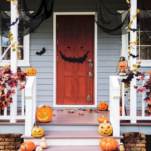 5pcs Halloween Creepy Tela Negro 30×72inch - Halloween D...