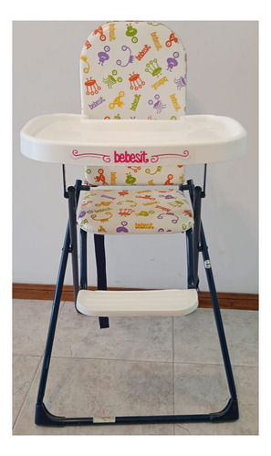 Silla De Comer Para Bebé Bebesit - Comodidad Y Estilo Silla De Comer Alta Azul (Usado)