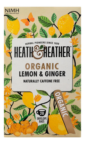 Té Verde Orgánico Con Limón Y Jengibre Natural Digestivo 3pz