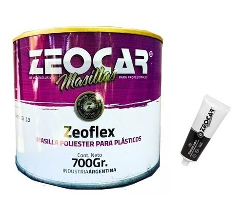 Masilla Poliester Para Plàsticos Zeoflex  700 Gr.  - Zeocar