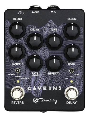 Keeley Caverns Delay Reverb V2 Pedal Waves Ltd Edition Negro