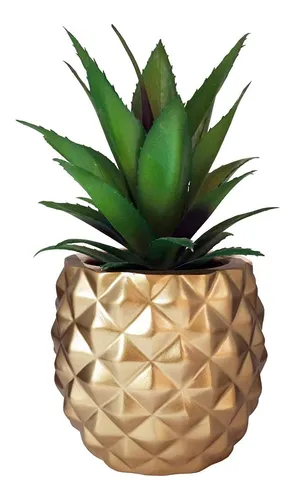 comprar Planta Falsa De Piña Suculenta Artificial Maceta De Re...